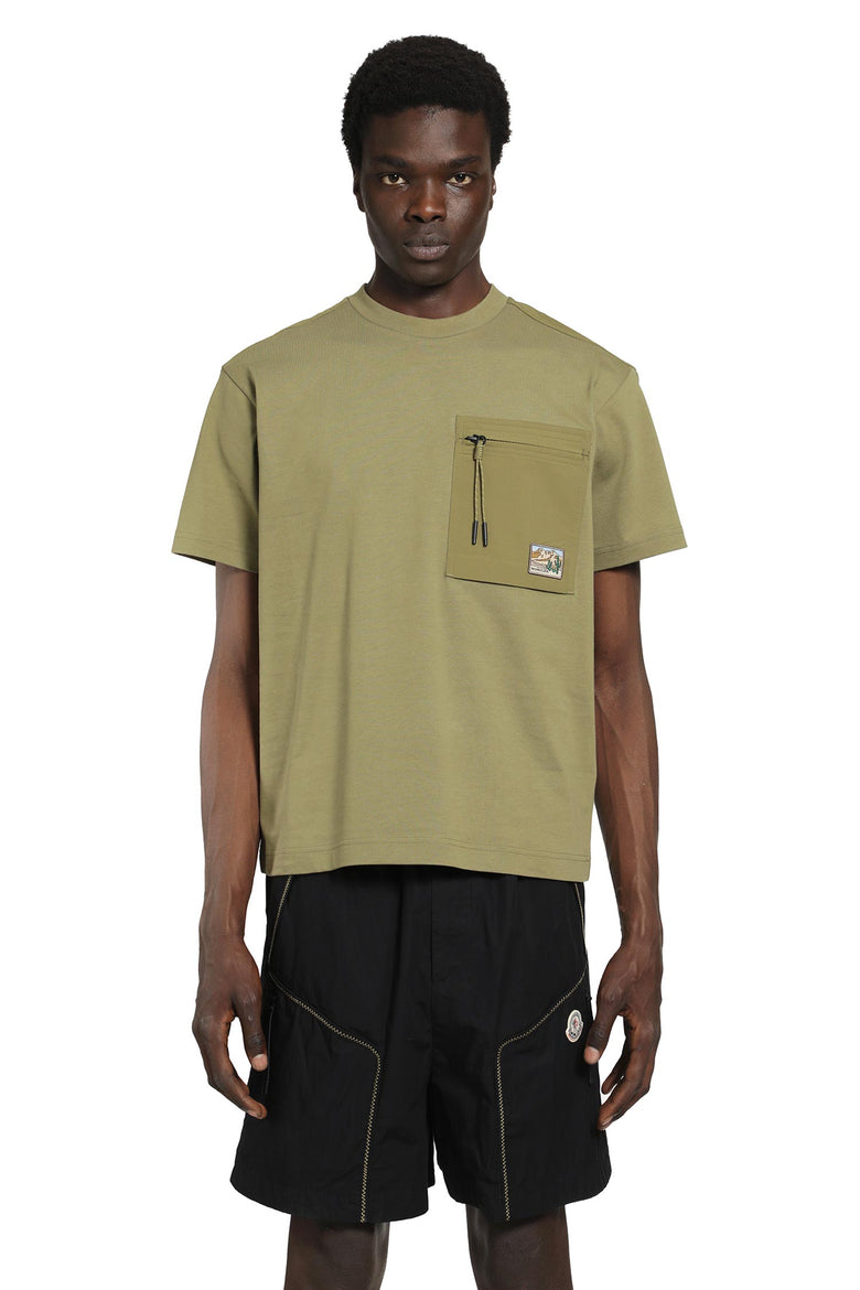MONCLER GRENOBLE Utility Pocket Cotton T-Shirt man