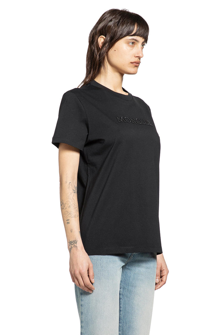 Embroidered Tonal Logo Cotton T-Shirt