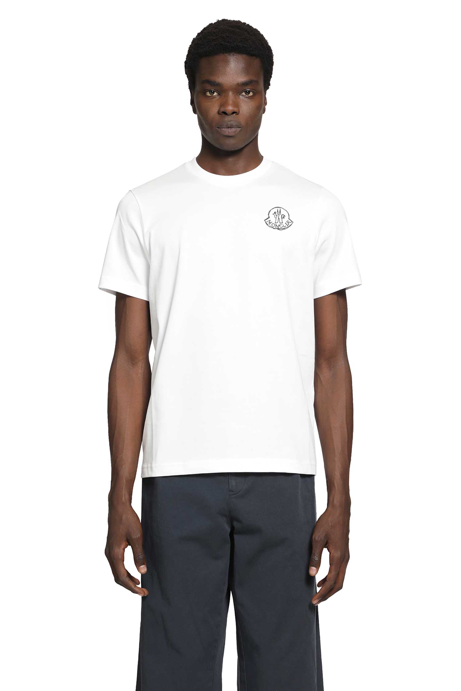 MONCLER Cotton Jersey Logo Patch T-Shirt man