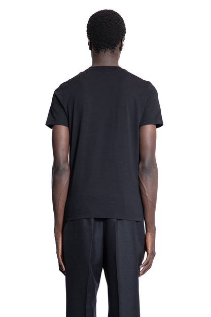 MONCLER MAN BLACK T-SHIRTS & TANK TOPS