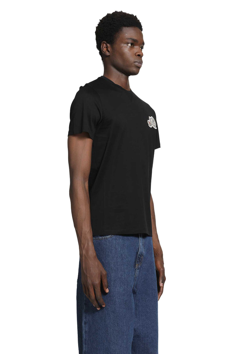 
              MONCLER Double Logo Patch Cotton T-Shirt man
            