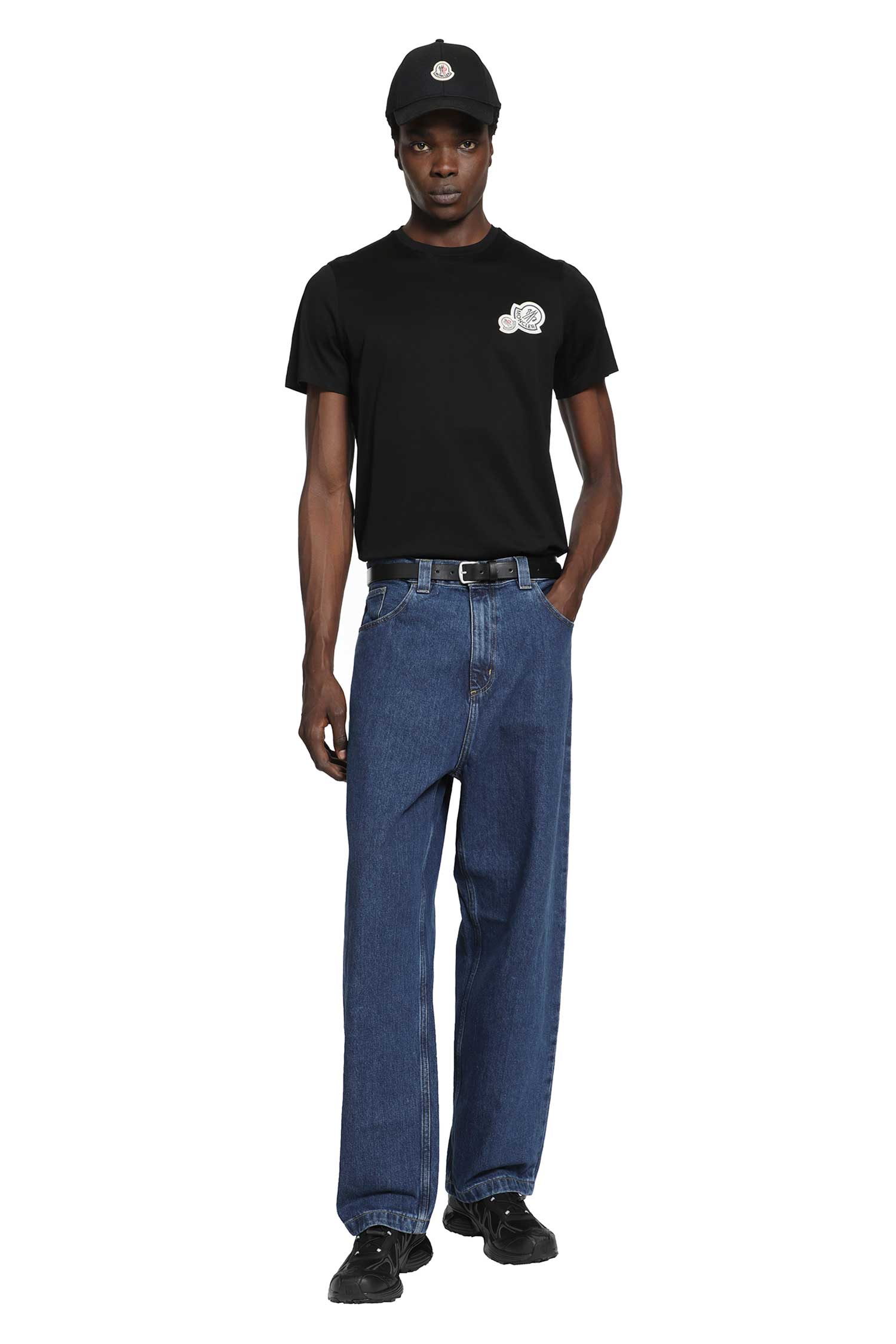 MONCLER Double Logo Patch Cotton T-Shirt man