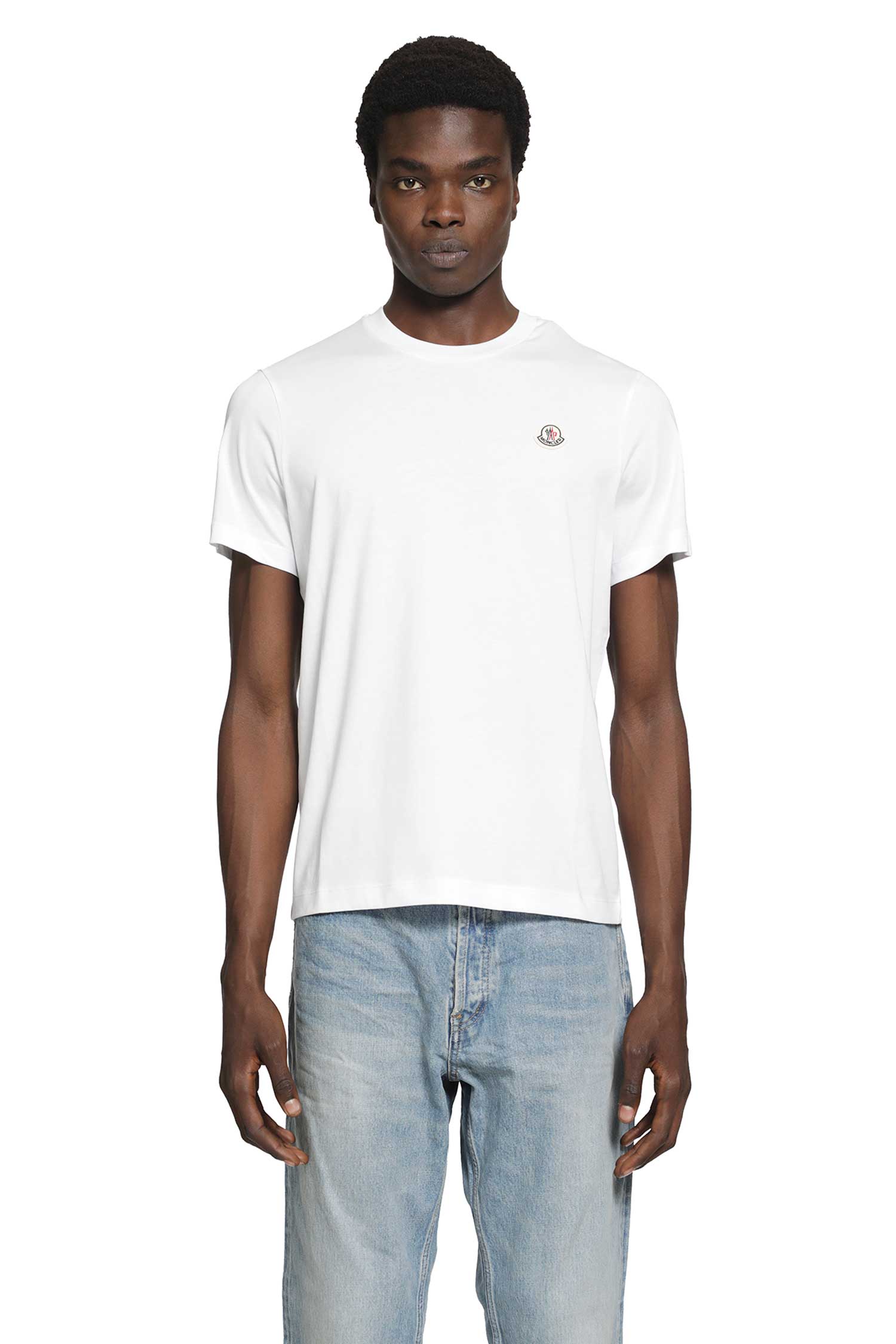 MONCLER Logo Patch Cotton T-Shirt (Pack of Three) man