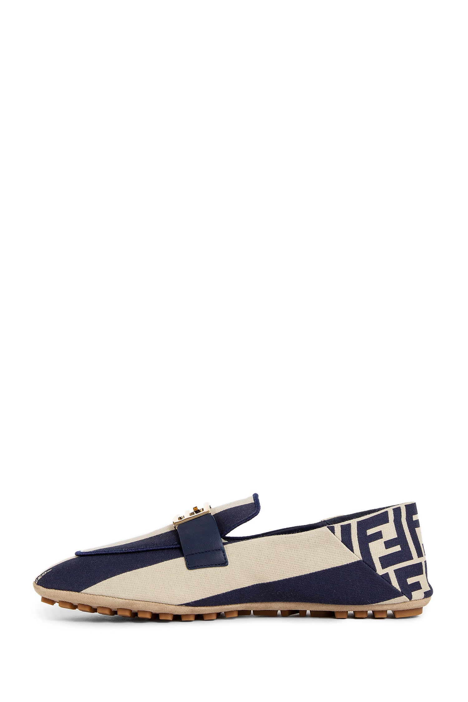 FENDI WOMAN BLUE LOAFERS & FLATS