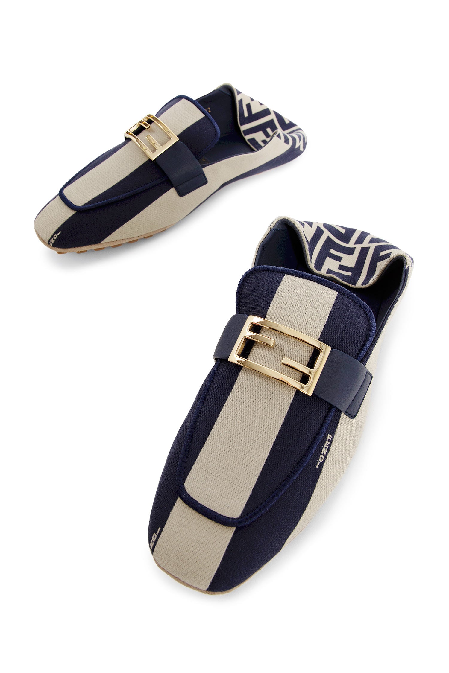 FENDI WOMAN BLUE LOAFERS