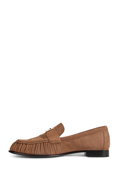 Suede Baguette Loafers
