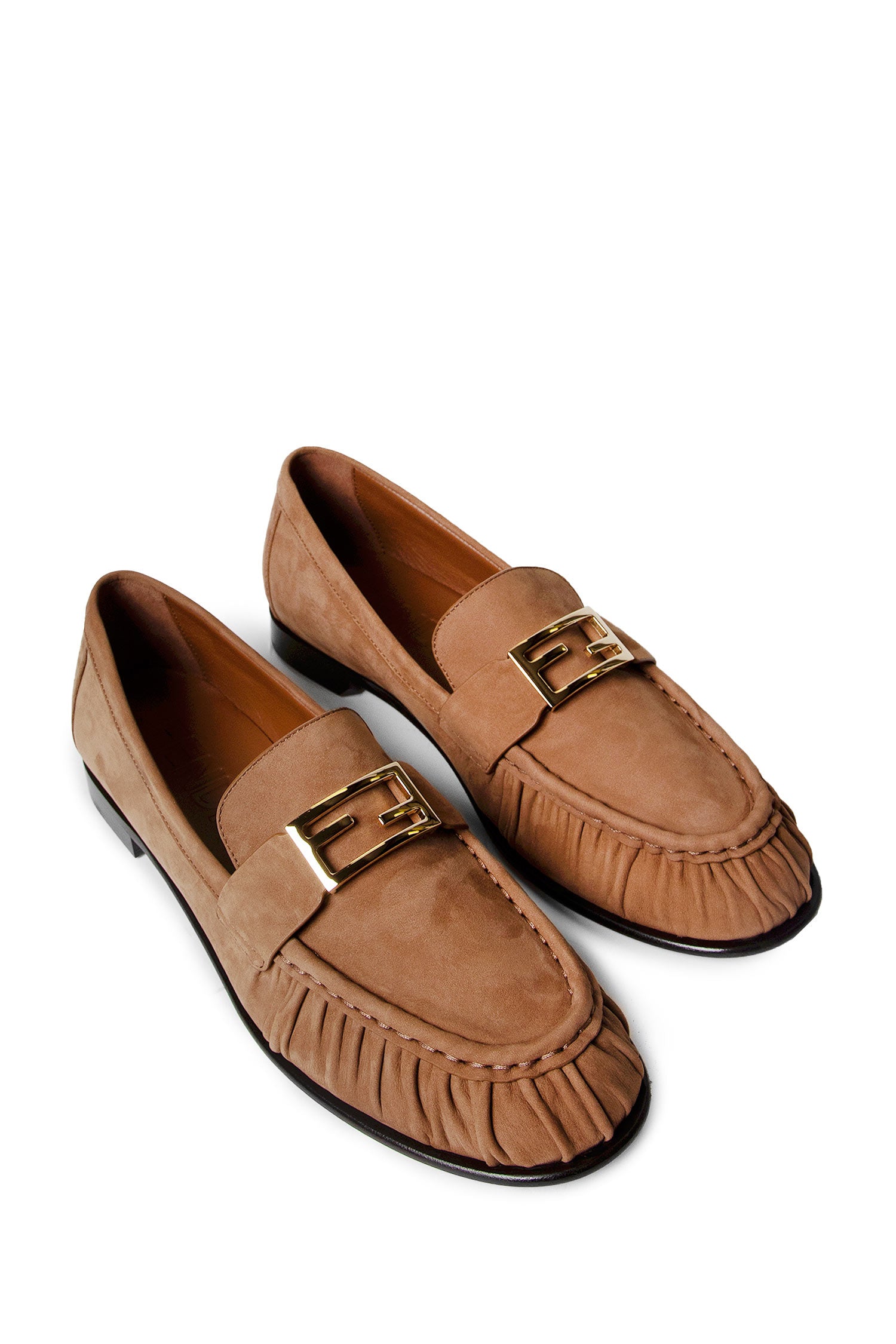 Suede Baguette Loafers