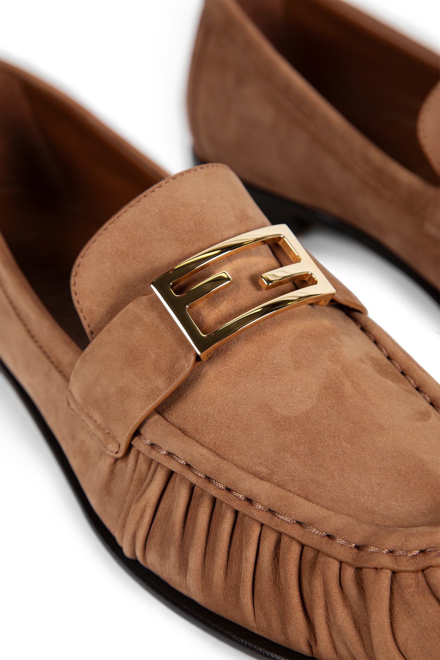 Suede Baguette Loafers
