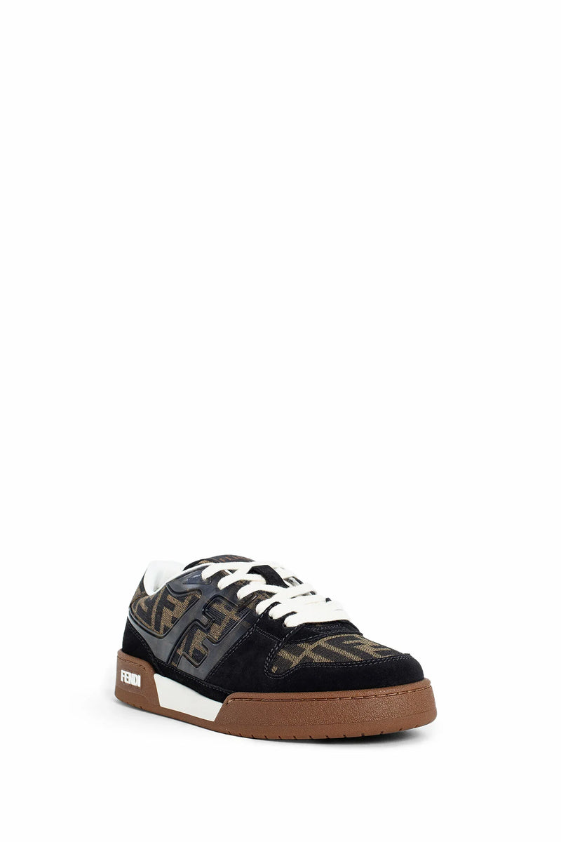 Fendi match suede and canvas sneakers - Antonioli.eu