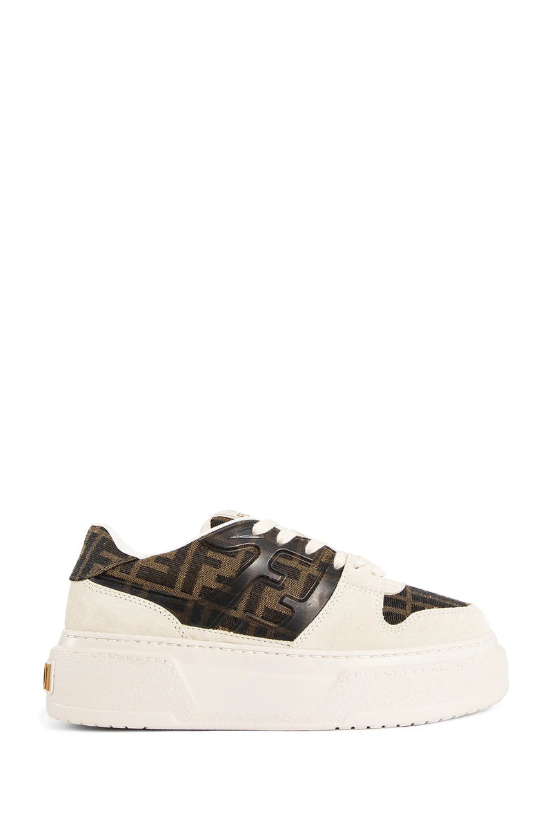 Match canvas and suede platform sneakers - Antonioli.eu