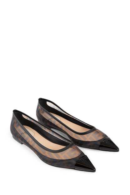 FENDI WOMAN BROWN FLATS