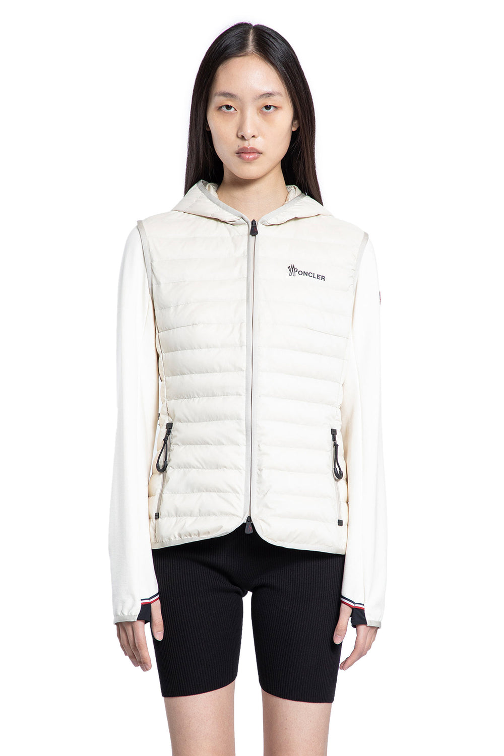 MONCLER GRENOBLE WOMAN OFF-WHITE JACKETS