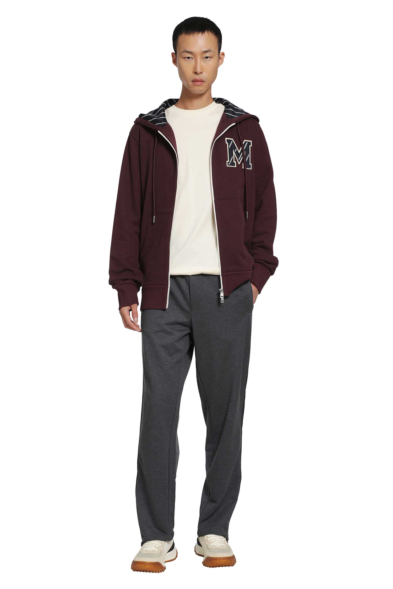 Monogram Zip-Up Hoodie