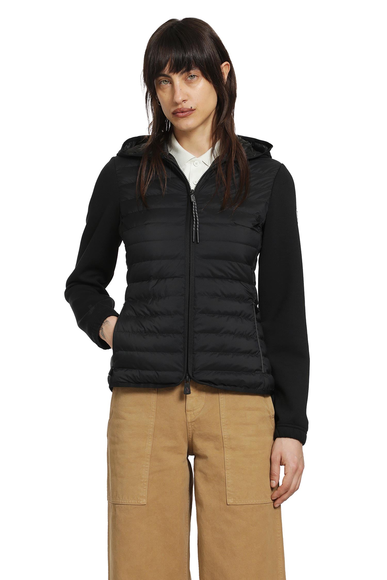 Padded Zip-Up Sweatshirt