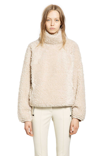 MONCLER GRENOBLE WOMAN BEIGE SWEATSHIRTS