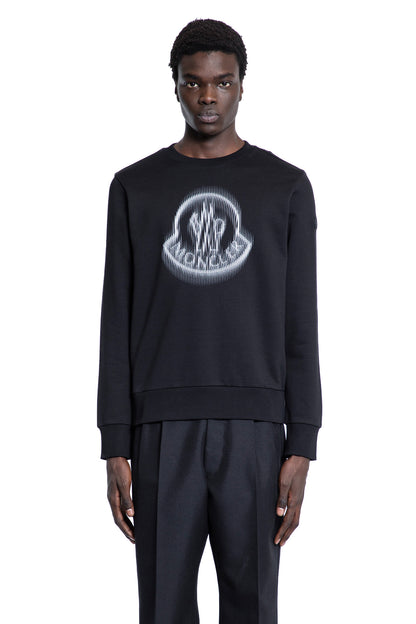 MONCLER MAN BLACK SWEATSHIRTS