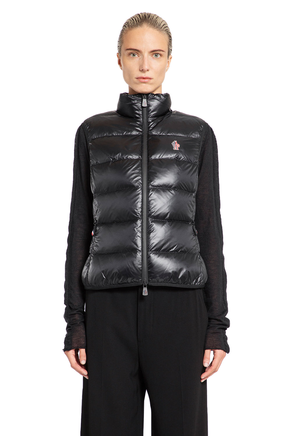 MONCLER GRENOBLE WOMAN BLACK VESTS