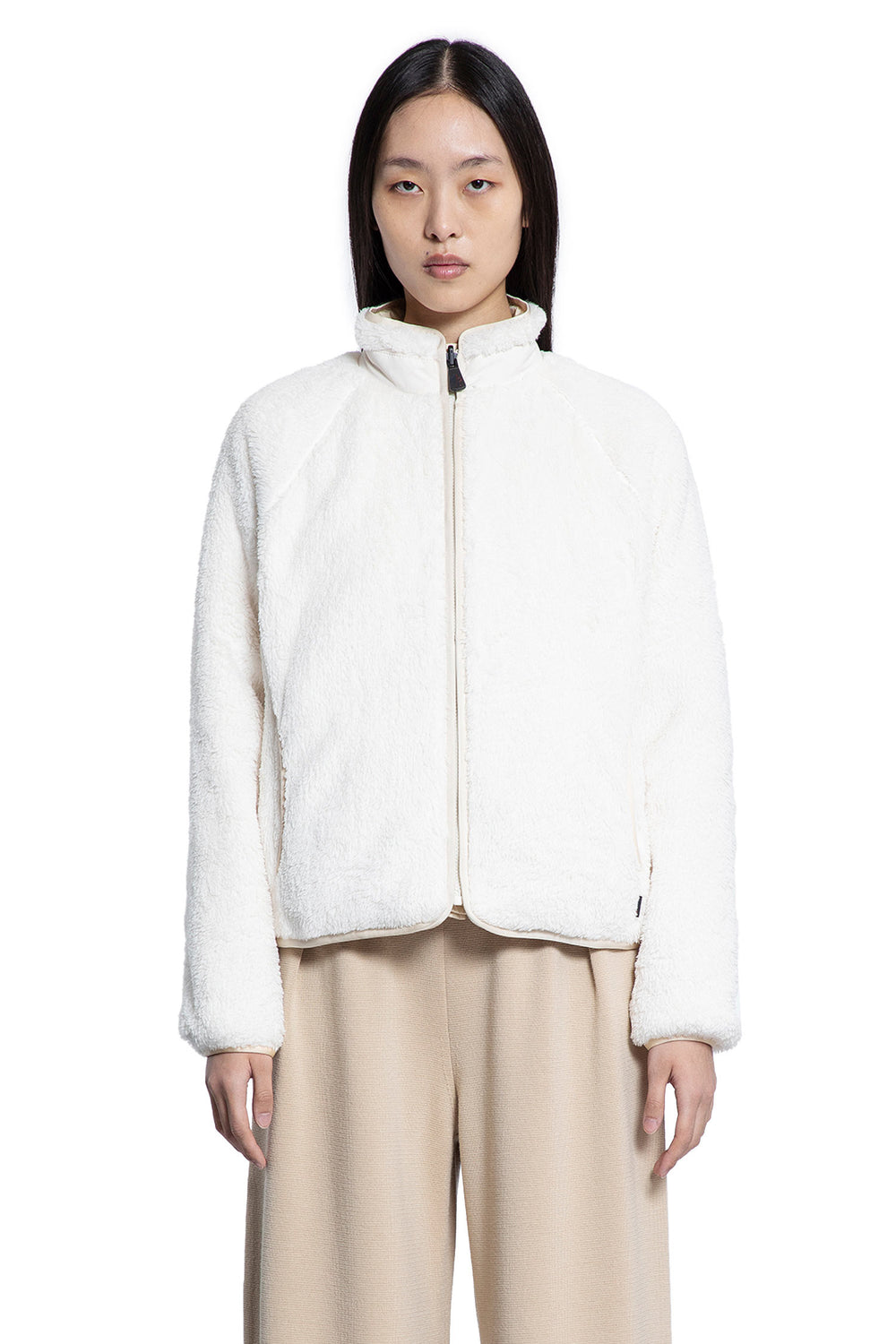 MONCLER GRENOBLE WOMAN OFF-WHITE JACKETS