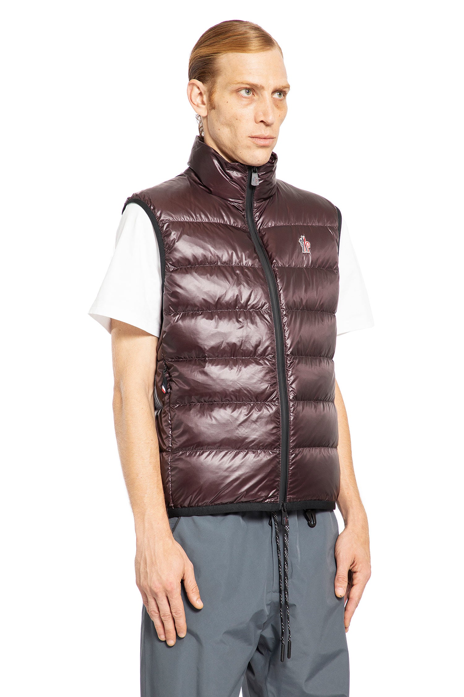 MONCLER GRENOBLE MAN BROWN VESTS