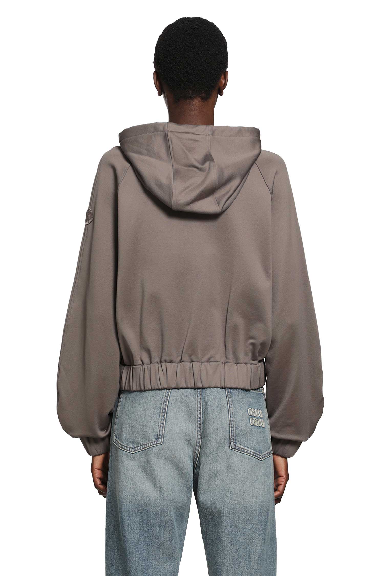 MONCLER Fleece Zip Up Hoodie woman