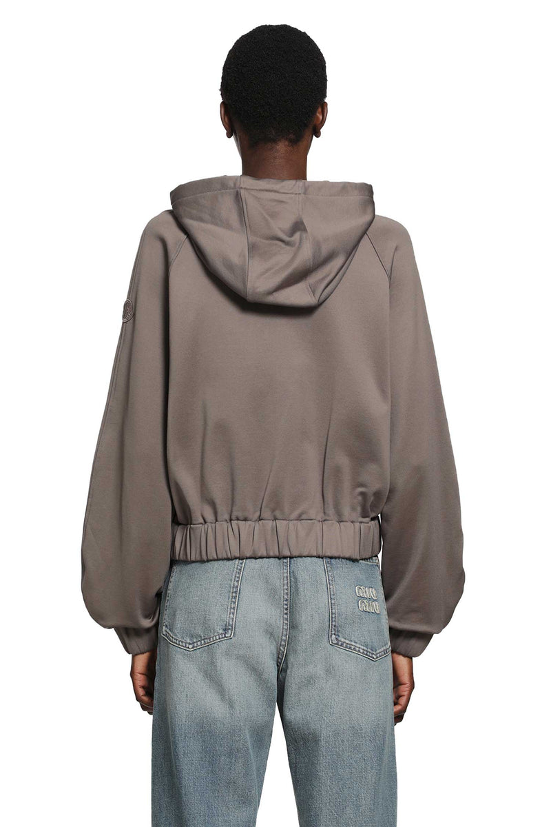 MONCLER Fleece Zip Up Hoodie woman