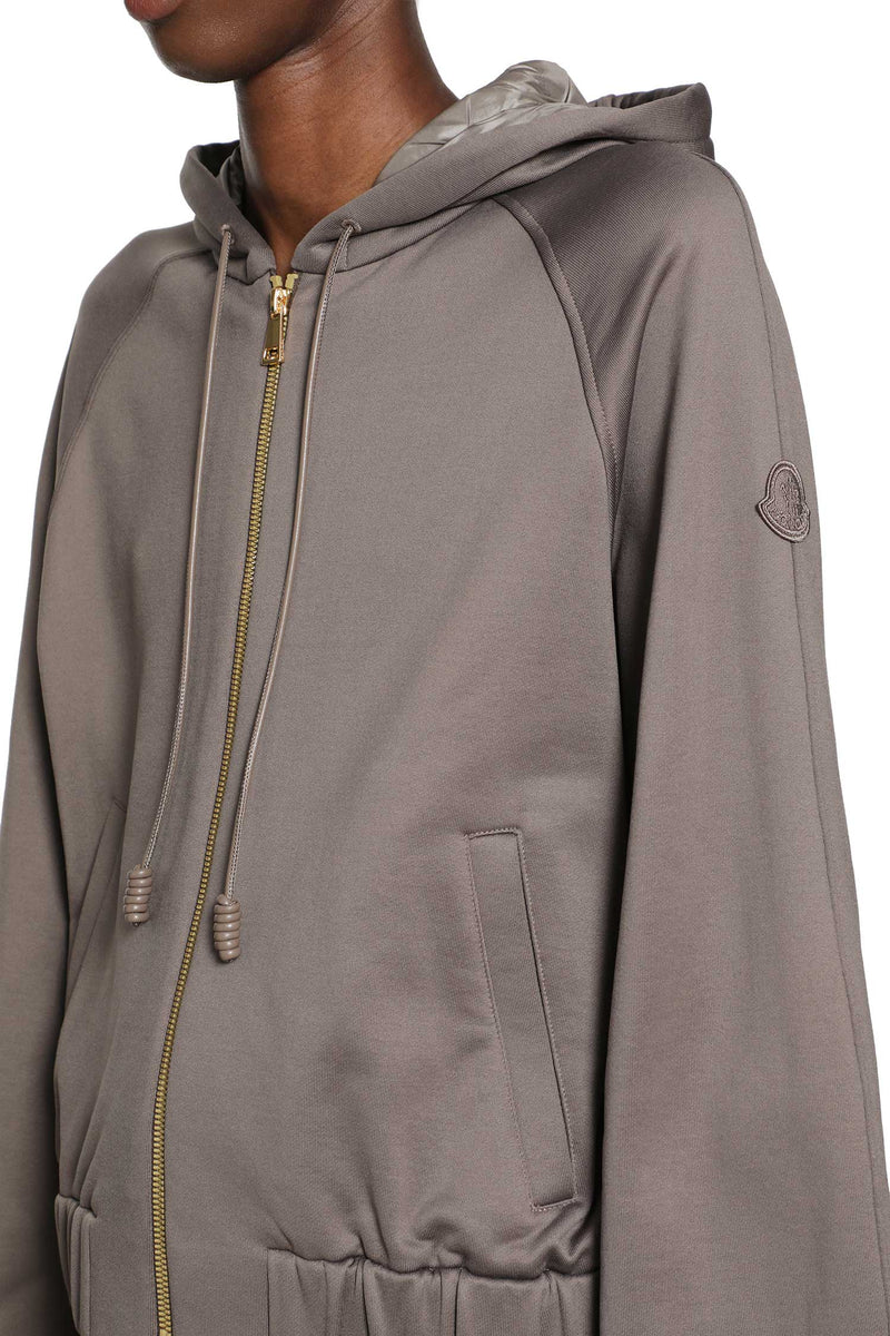 MONCLER Fleece Zip Up Hoodie woman