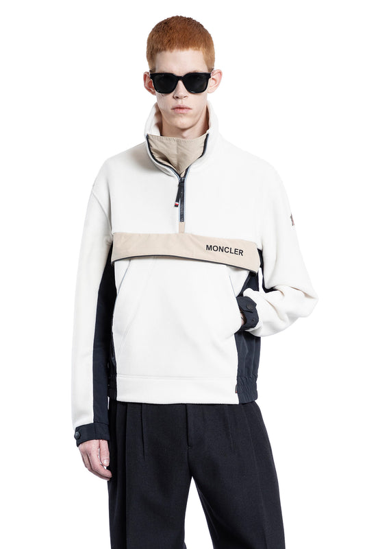 MONCLER GRENOBLE MAN OFF-WHITE SWEATSHIRTS