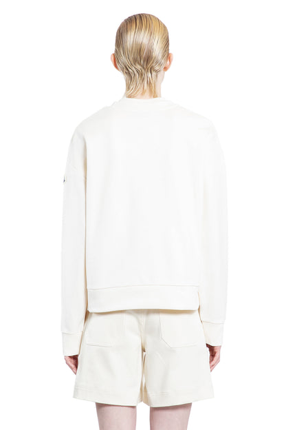 MONCLER WOMAN OFF-WHITE SWEATSHIRTS