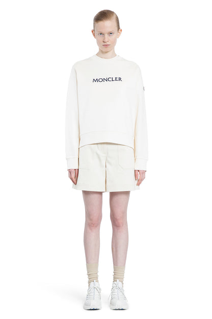 MONCLER WOMAN OFF-WHITE SWEATSHIRTS