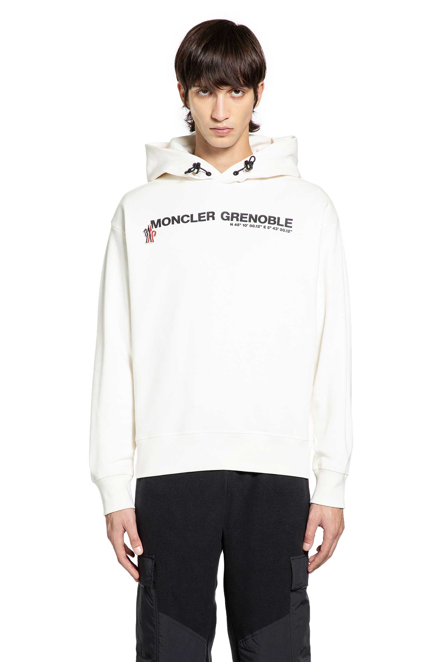 MONCLER GRENOBLE MAN WHITE SWEATSHIRTS