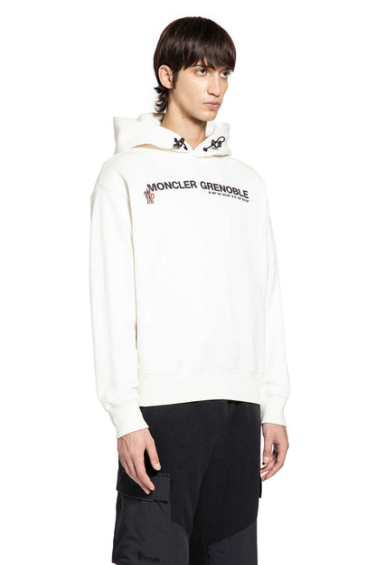 MONCLER GRENOBLE MAN WHITE SWEATSHIRTS