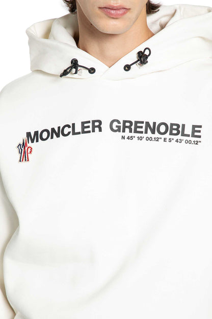 MONCLER GRENOBLE MAN WHITE SWEATSHIRTS