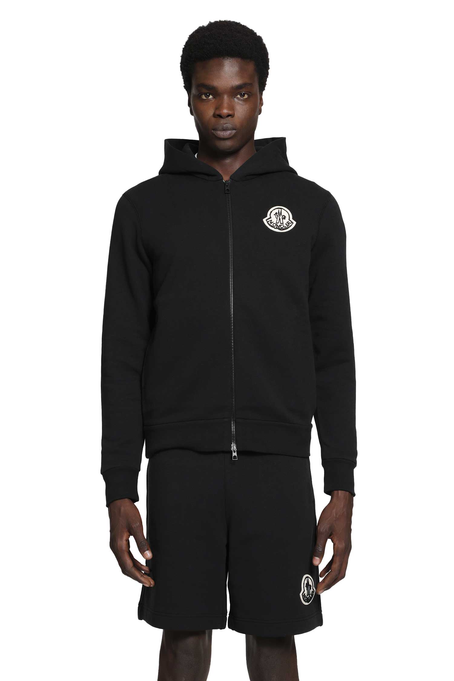MONCLER Logo Cotton Zip-Up Coodie man