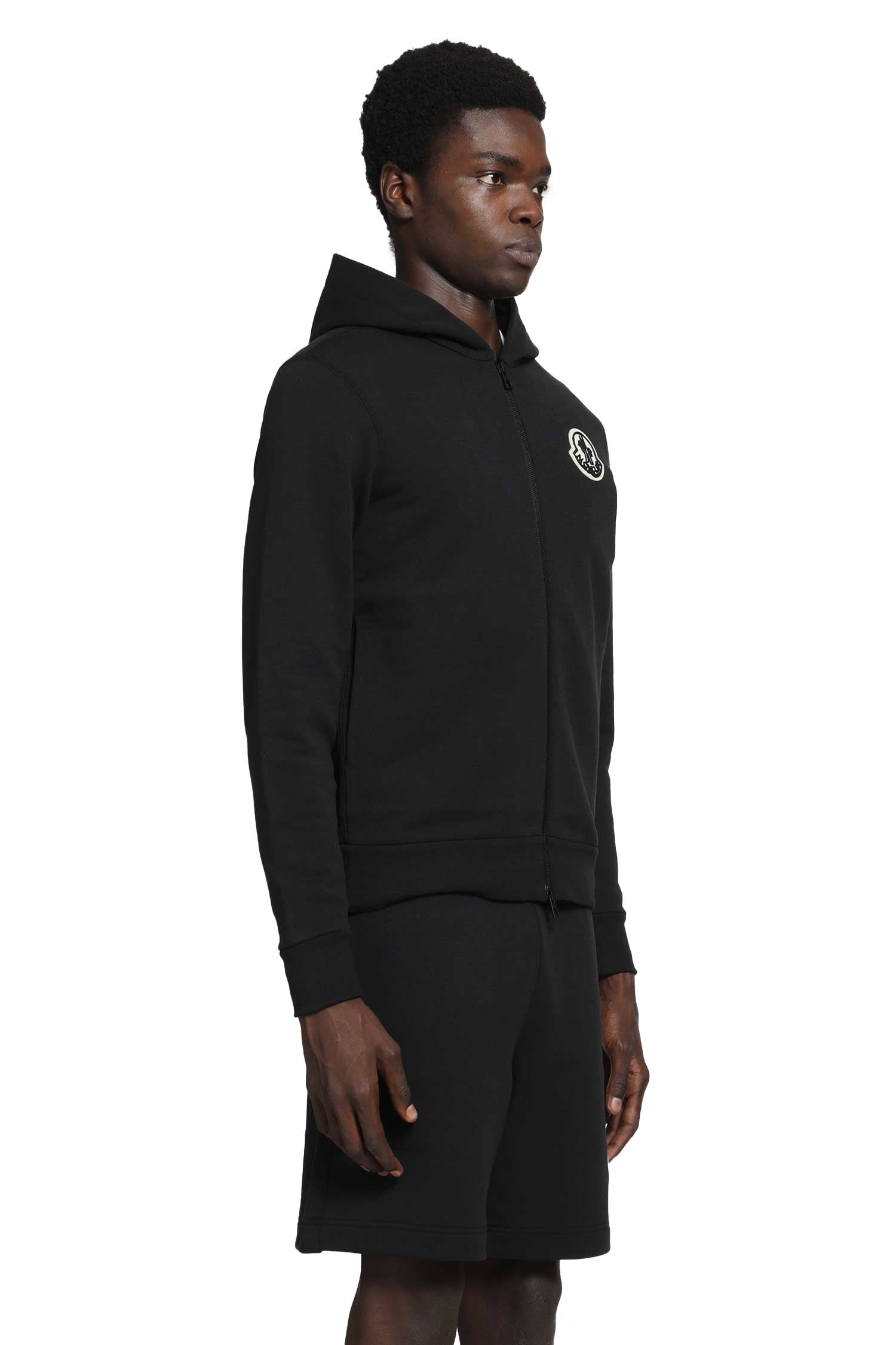 MONCLER Logo Cotton Zip-Up Coodie man