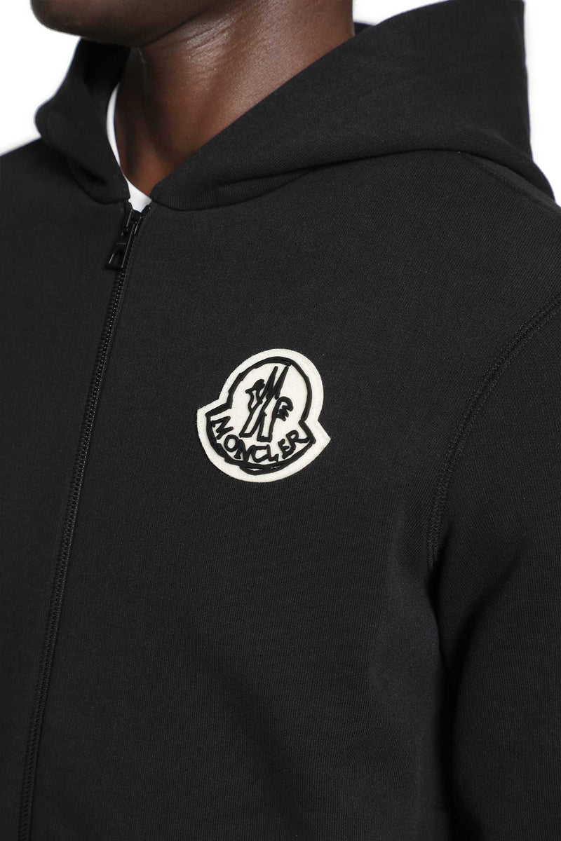 MONCLER Logo Cotton Zip-Up Coodie man