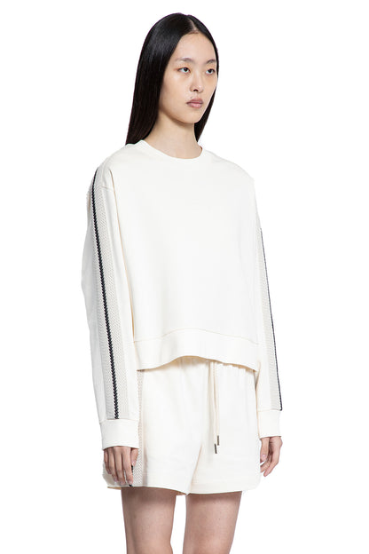 MONCLER WOMAN OFF-WHITE SWEATSHIRTS