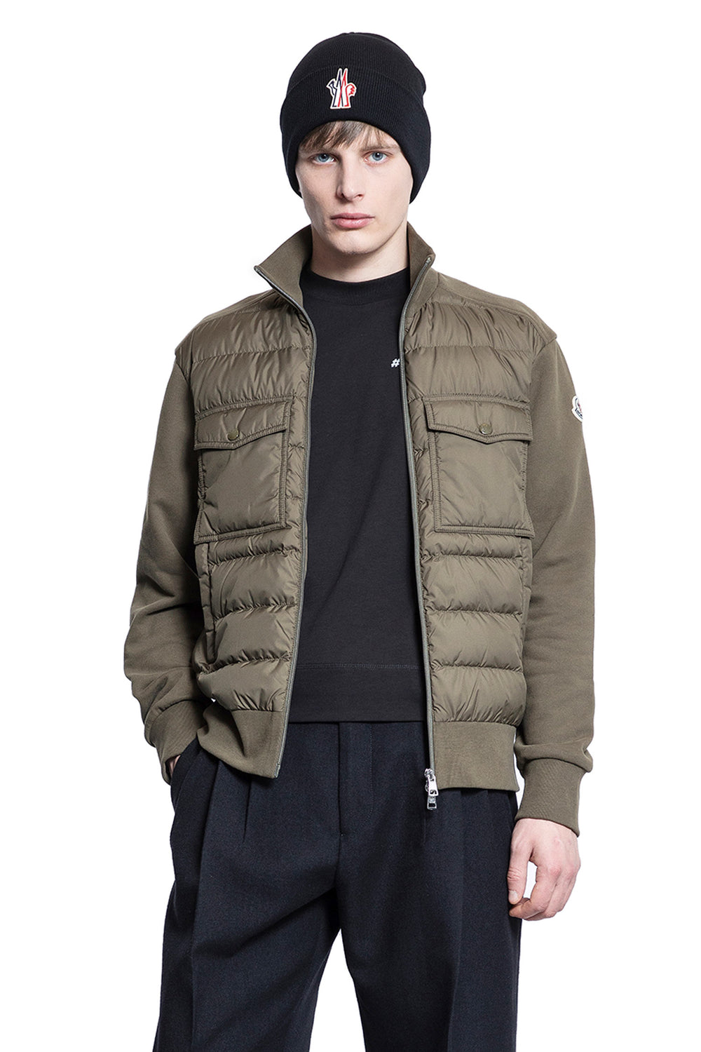 MONCLER MAN GREEN KNITWEAR