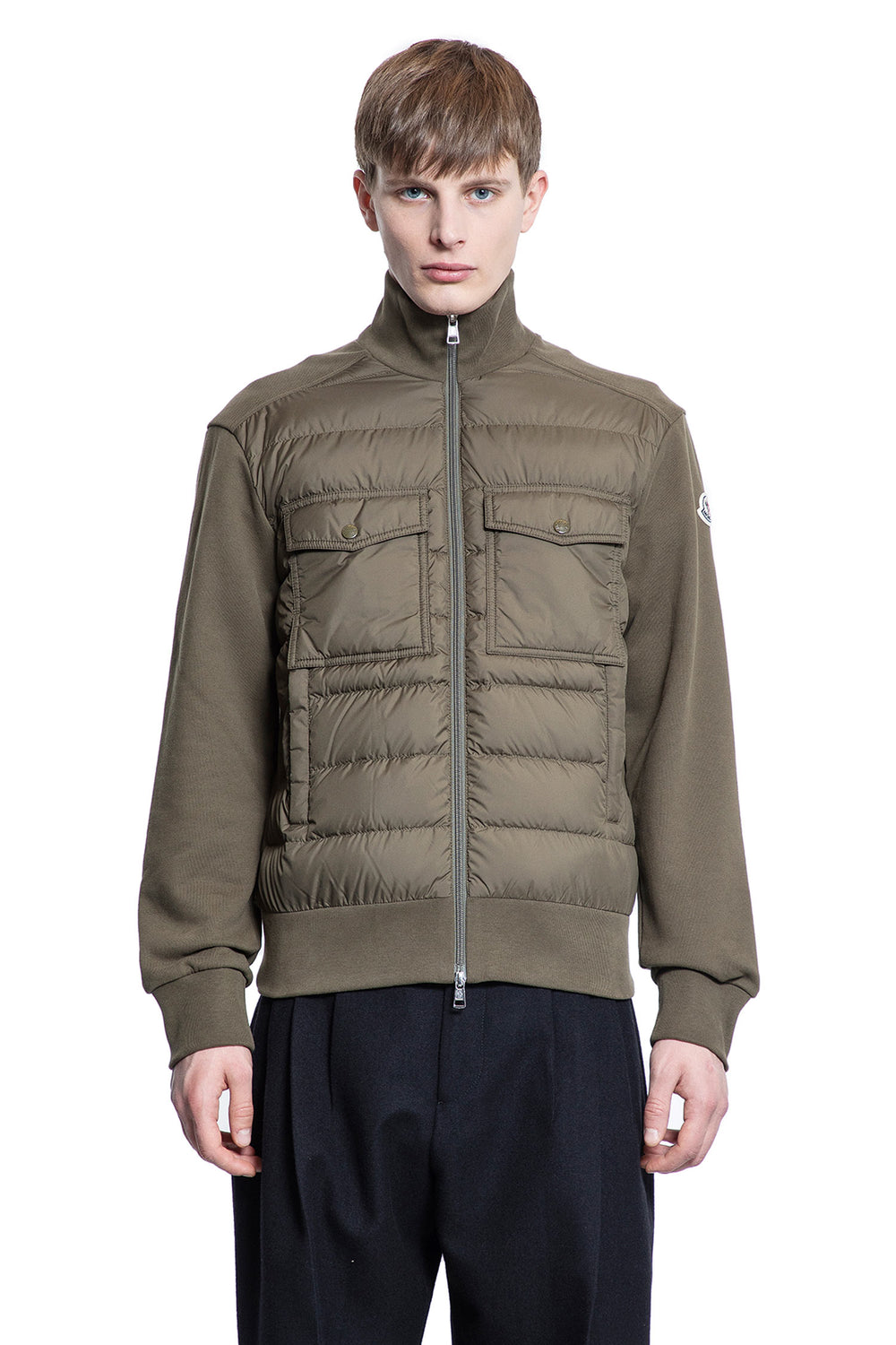 MONCLER MAN GREEN KNITWEAR