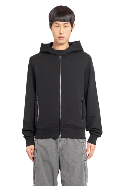 MONCLER MAN BLACK SWEATSHIRTS