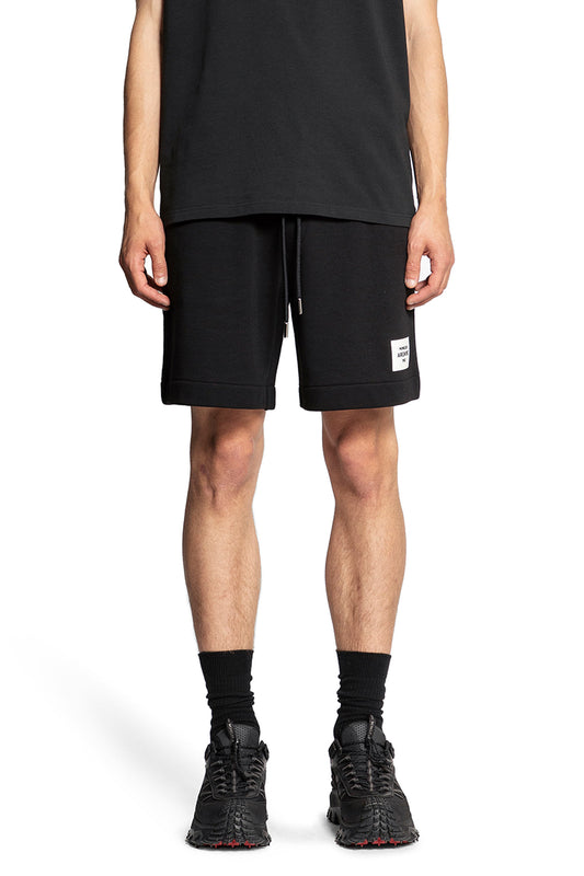 MONCLER MAN BLACK SHORTS & SKIRTS