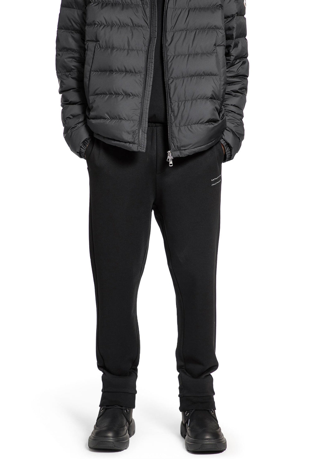MONCLER Logo Cotton Fleece Track Pants man