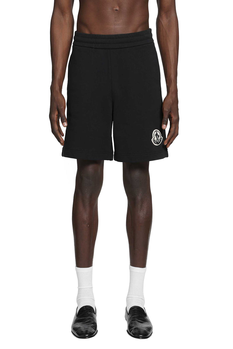 MONCLER Logo Cotton jersey Shorts man