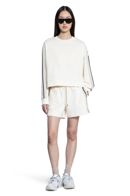 MONCLER WOMAN OFF-WHITE SHORTS