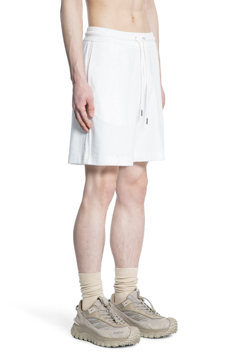 MONCLER MAN WHITE SHORTS & SKIRTS