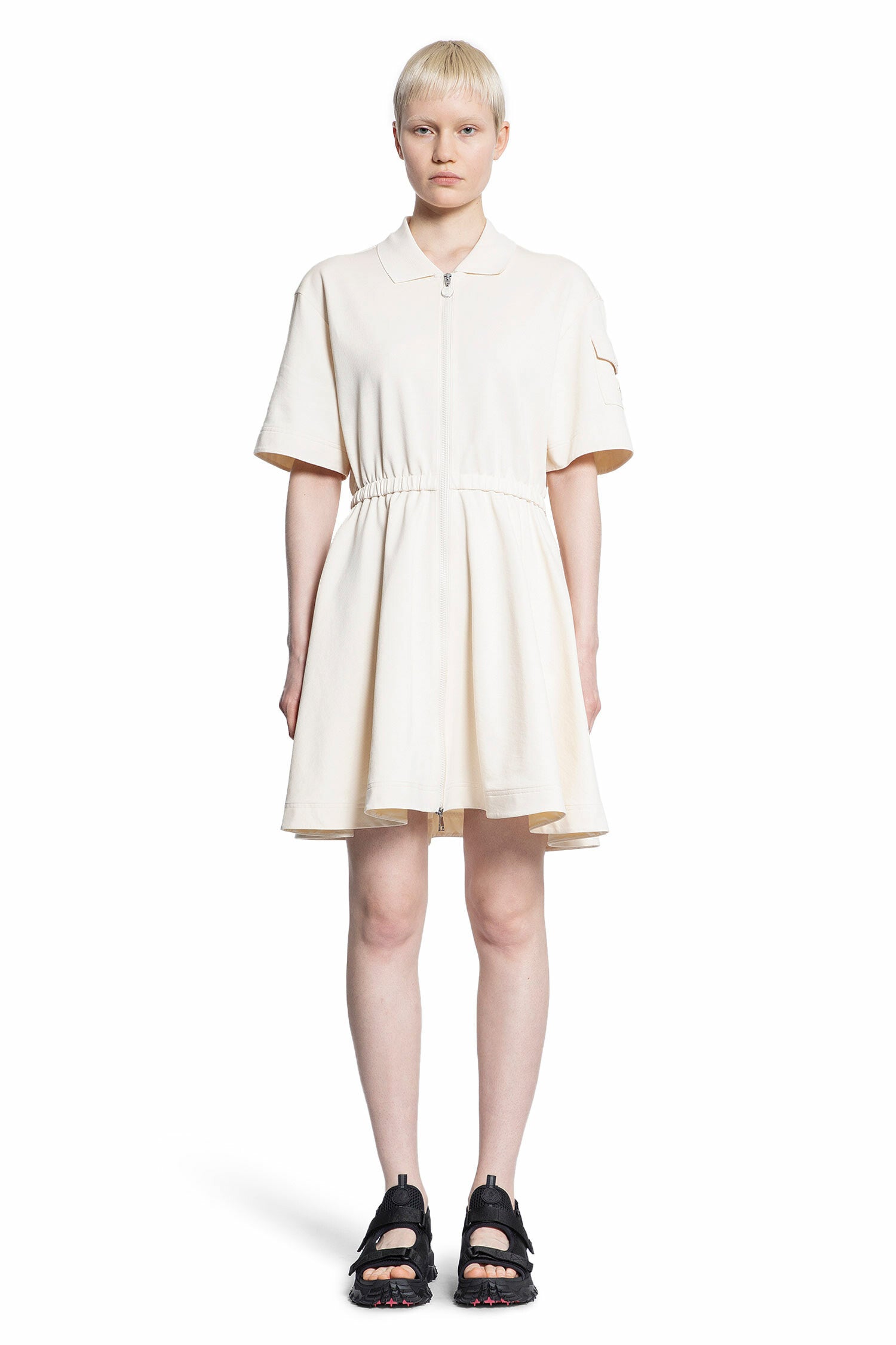 MONCLER WOMAN OFF-WHITE DRESSES