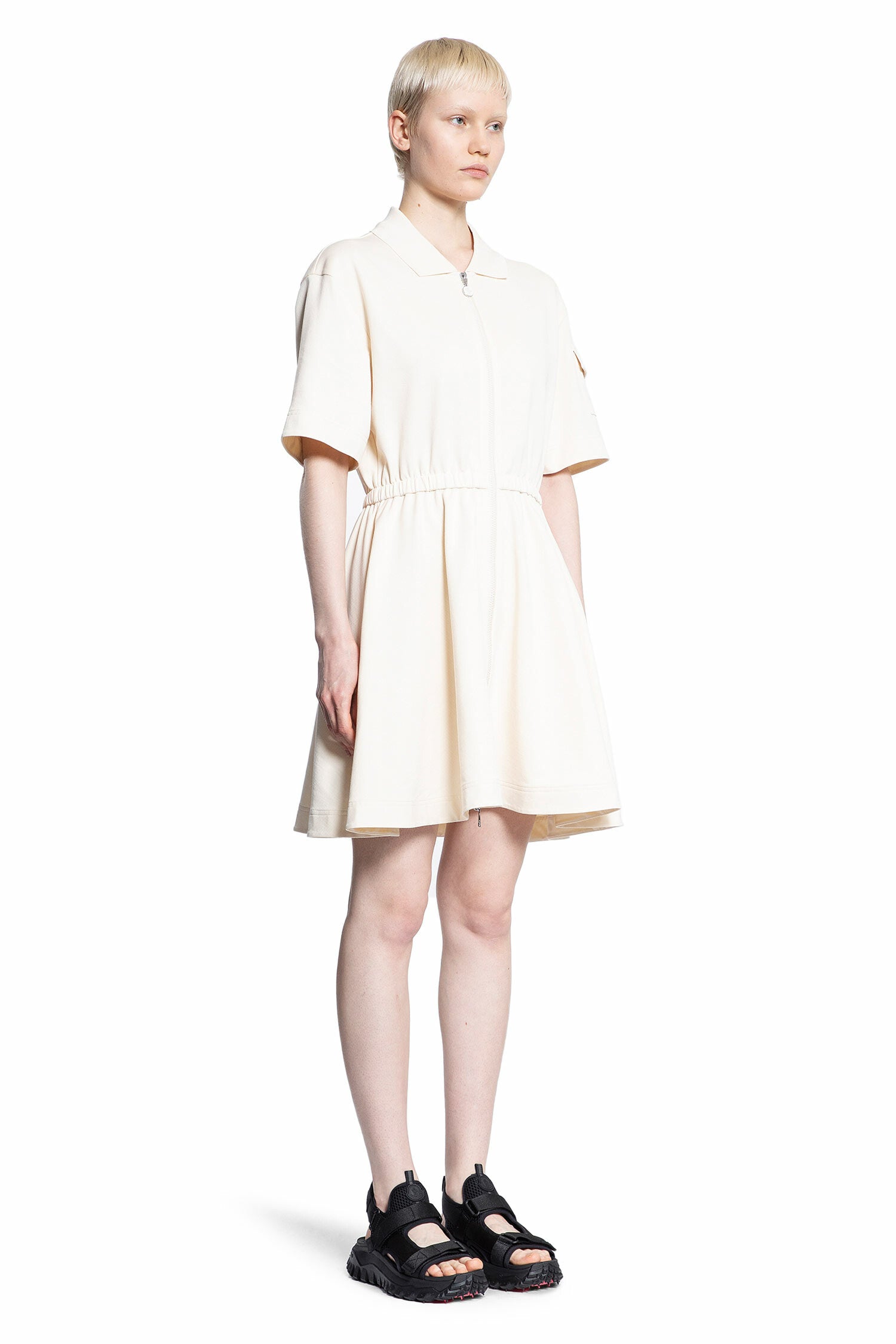 MONCLER WOMAN OFF-WHITE DRESSES