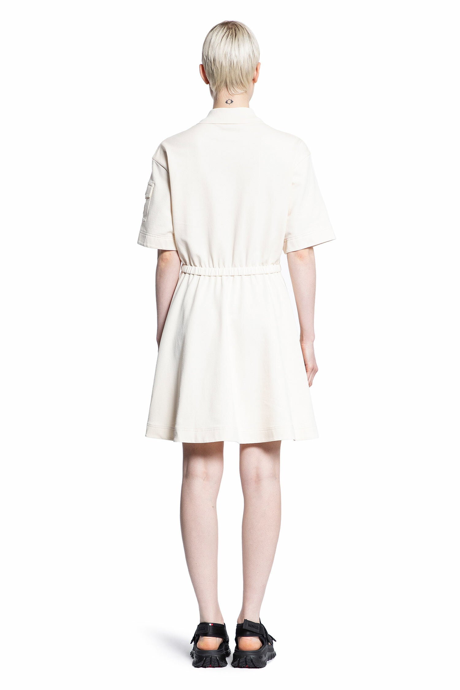 MONCLER WOMAN OFF-WHITE DRESSES