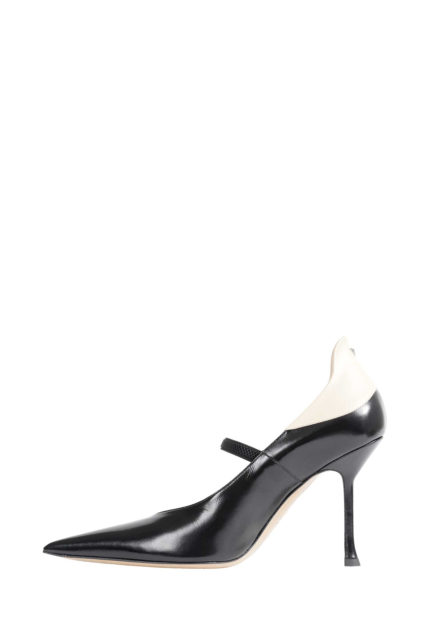 Nude Leather Court Shoes