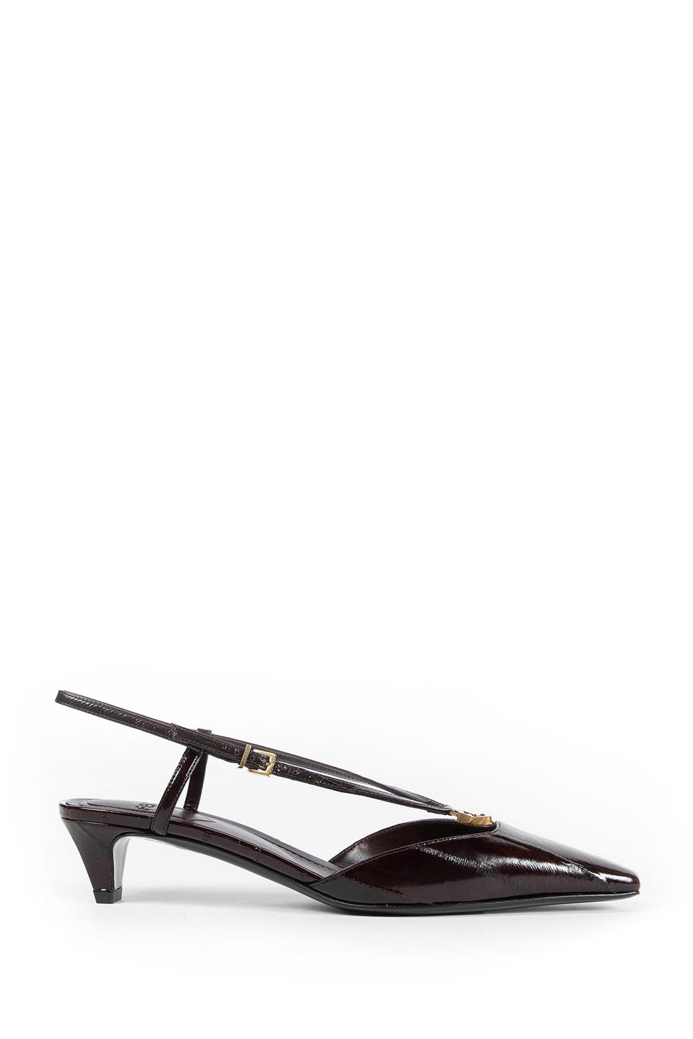 Fendi FFold Eel Leather Slingbacks