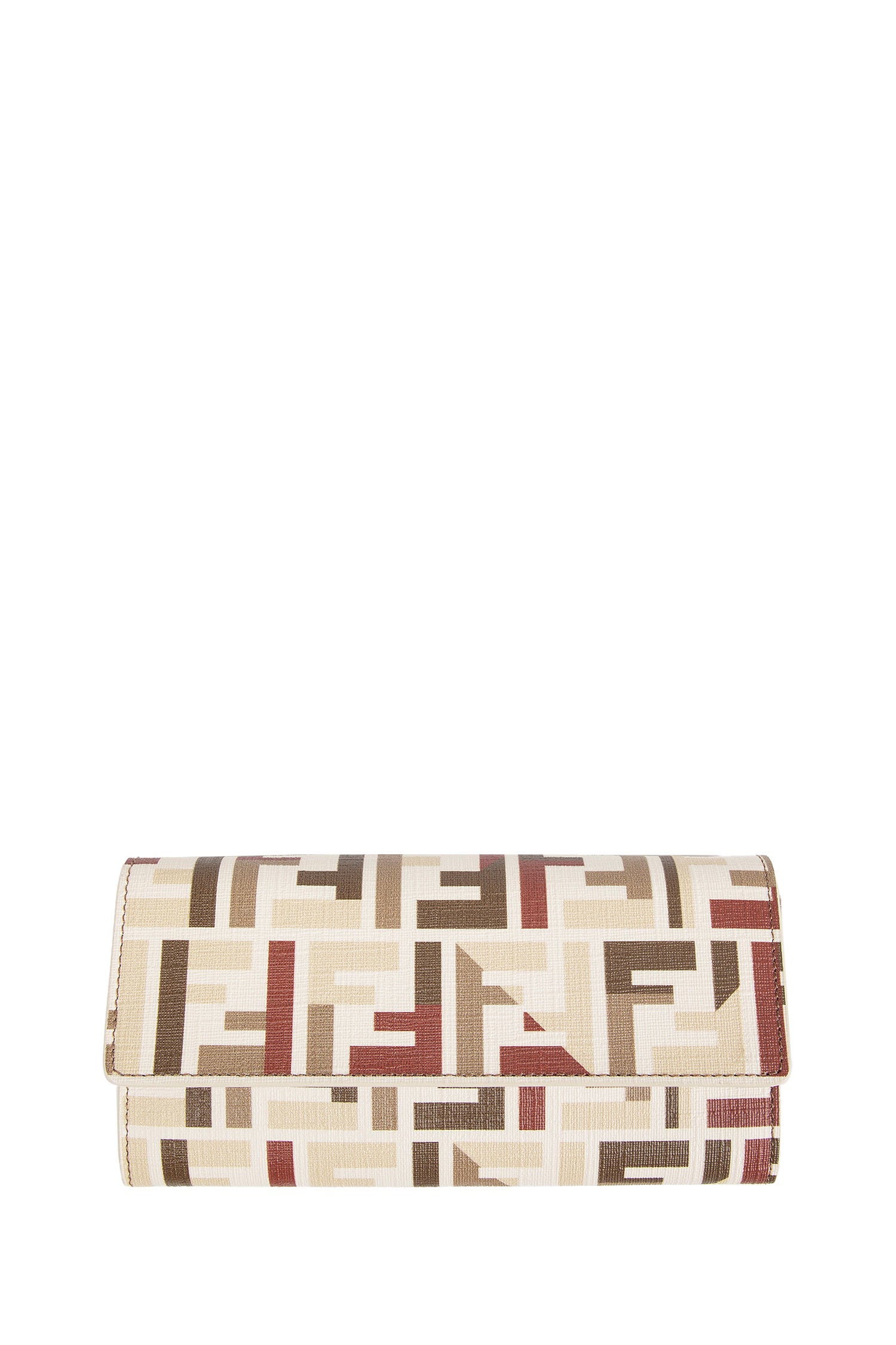 Fendi Roma FF Fabric Chain Wallet